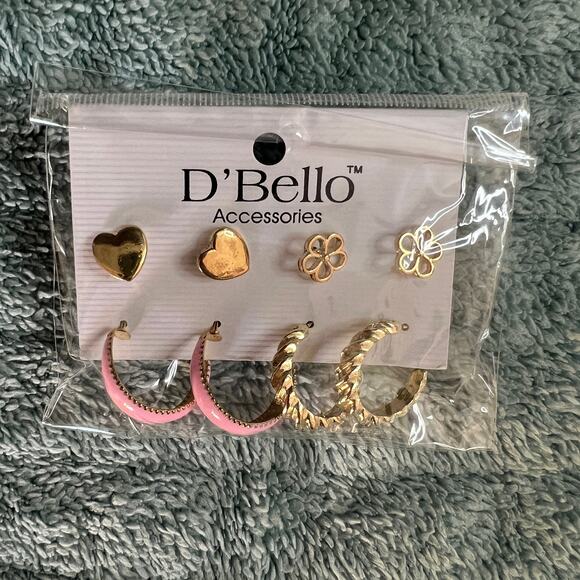 Gold Jewelry Bundle – D’Bello Earrings Sets & Celestial Anklet (3-Piece) - Picture 4 of 9
